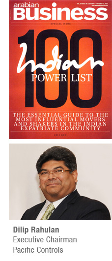 Mr. Dilip Rahulan honoured by Arabian Business as one of the 100 most powerful Indians in the Gulf