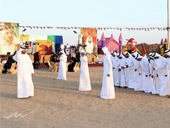 Dubai Civil Defence Safety awareness campaign tent at Al Warqa