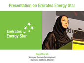 Presentation on Emirates Energy Star - Najat Farah, Manager Business Development, Business Solutions, Etisalat
