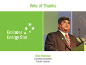 Vote of Thanks - Dilip Rahulan, Executive Chairman, Pacific Controls